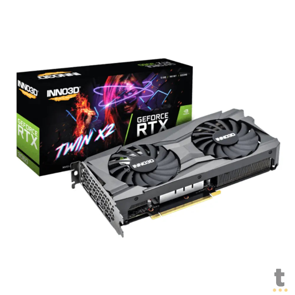 Placa De Video 12Gb RTX 3060 Gddr6 Inno3d Nvidia Geforce Twin X2 192bits 3x Displayport 1x Hdmi - N506T2-08D7-193075N Truedata